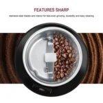 M150A Stainless Steel Electric Mini Coffee Grinder Grain Bean Grinding Machine, Spec: - Image 4