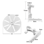 Punch-free Plastic Bracket for Surveillance Swing-head Cameras - Image 2