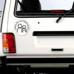 20 PCS Dual People Waterproof And Sun Protection Magnetic Car Sticker - Image 4