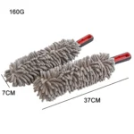 2 PCS Car Cleaning Chenille Long Handle Round Car Wash Duster - Image 3