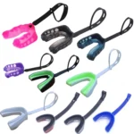 Mouthguard Braces Boxing Taekwondo Combat Protective Gear With Lanyard, Style: Transparent - Image 2