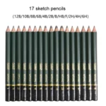 42 In 1 Drawing Painting Sketch Kit with Pencil Erasers Sharpener - Image 3