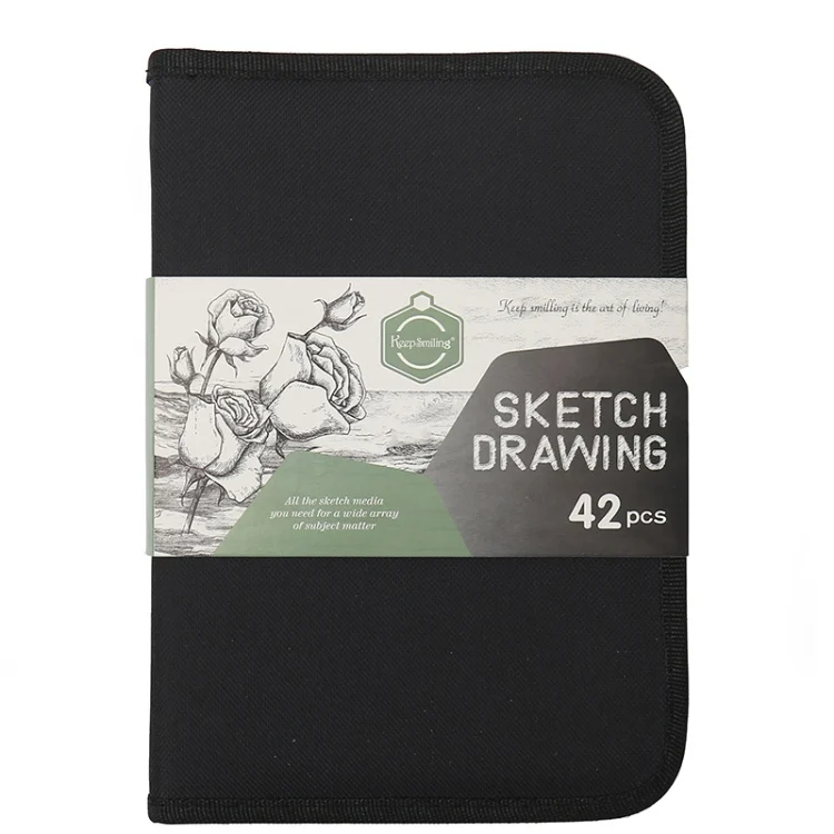 TBD0603132301_B5.webp 42 In 1 Drawing Painting Sketch Kit with Pencil Erasers Sharpener - Image 6