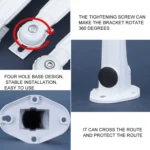 For Hikvision Security Camera 3pcs Aluminum Mounting Bracket - Image 3