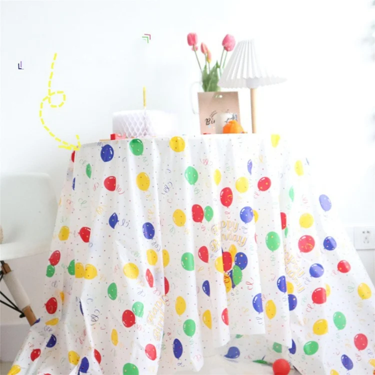 TBD0603141001_B1.webp 2pcs Birthday Party Disposable Tablecloth Decorations Photo Props 137 x 274cm - Image 2