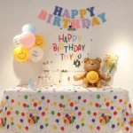 2pcs Birthday Party Disposable Tablecloth Decorations Photo Props 137 x 274cm - Image 4
