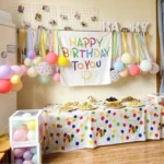 2pcs Birthday Party Disposable Tablecloth Decorations Photo Props 137 x 274cm - Image 5