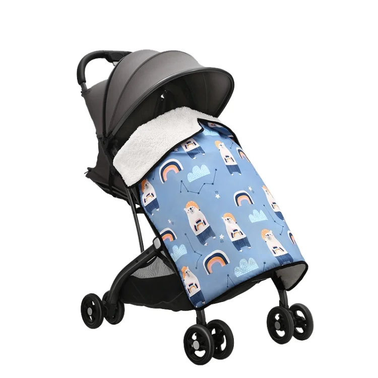 BB1021 Stroller Padded Thickened Windproof Blanket Waterproof Portable Warm Baby Blanket