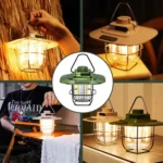 LY02 LED Retro Lantern Hand Tent Lamp USB Charging Camping Light - Image 2