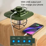 LY02 LED Retro Lantern Hand Tent Lamp USB Charging Camping Light - Image 4