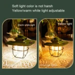 LY02 LED Retro Lantern Hand Tent Lamp USB Charging Camping Light - Image 6