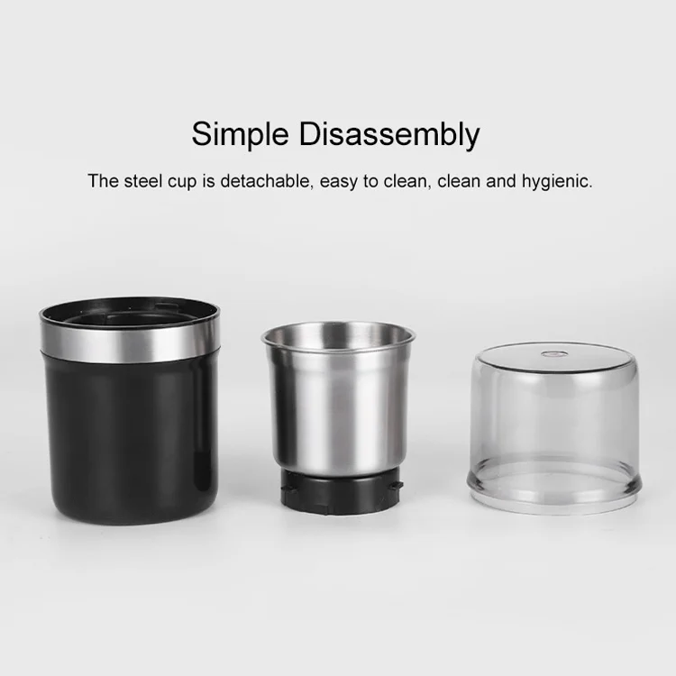 TBD0603145801_B4.webp M200B Electric Mini Coffee Grinder Grain Bean Grinding Machine, Spec: - Image 5