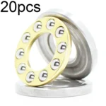 20pcs 3x8x3.5mm Plane Thrust Ball High-temperature Resistant and High-loading Bearings