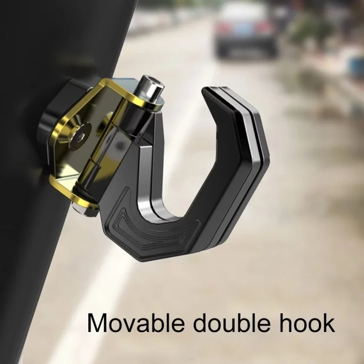 TBD06031501_B6.webp Motorcycle Electric Bike Item Movable Double Hooks Aluminum Helmet Hanger Modification Accessories - Image 7