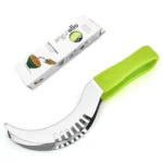 YG-WS03 Stainless Steel Watermelon Clip Easy Access Integrated Plastic Handle Cantaloupe Cut Fruit Cutting Device - Image 6