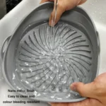 Air Fryer Grill Mat High Temperature Resistant Silicone Baking Tray, Specification: Round Inner Red - Image 4