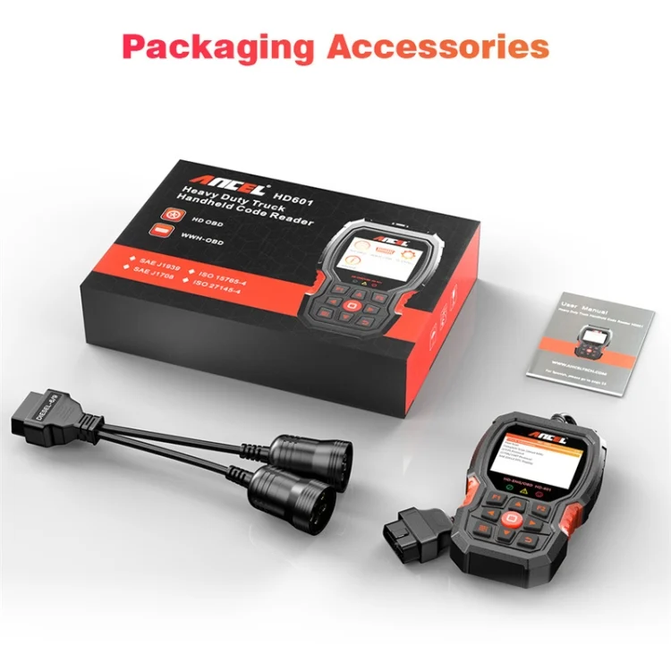 TBD06031601_2.webp ANCEL HD601 24V Diesel Engine Detector Heavy Truck Diagnostic Scanner - Image 3
