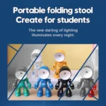 9622 LED Mini Foldable Cartoon Policeman Night Light Desktop Magnetic Desk Lamp - Image 2