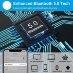 Bluetooth Headband Headphones Sleep Mask for Side Sleeper Workout Running - Image 5