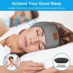 Bluetooth Headband Headphones Sleep Mask for Side Sleeper Workout Running - Image 6