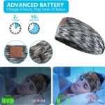 Bluetooth Wireless Headband Quick Drying Sleeping Headphones with HD Speakers - Image 3