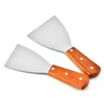 2pcs Stainless Steel Pizza and Steak Shovel Wooden Handle Slanted Shovel Kitchen Tool - Image 5