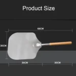 Detachable Aluminum Oak Pizza Cake Transfer Shovel Kitchen Baking Tools - Image 3