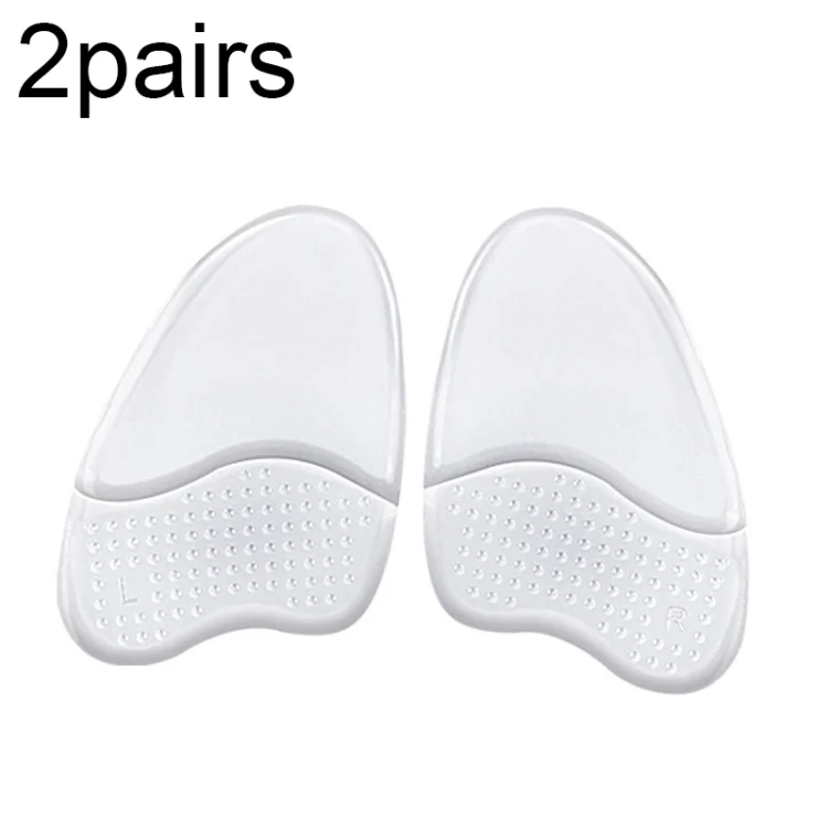 2pairs GEL Sweat-absorbing and Breathable Forefoot Pad High Heels Anti-slip Mat