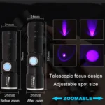 USB Ultraviolet Flashlight Jade Identification Fluorescence Detector - Image 3