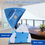Adjustable Magnetic Window Cleaner Double-Side Glass Wiper Brush - Image 2