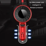 3 In 1 USB Dual Cable Single Pull Retractable Car Charger - Image 4