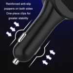 3 In 1 3.1A Dual USB Single Pull Retractable Fast QC3.0 Car Charger - Image 4