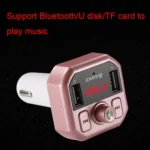 B9 Smart Digital Display Dual USB Bluetooth Car Charger with Hands-free Call Function - Image 5