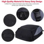 600D Oxford Cloth Car Luggage Bag Outdoor SUV Foldable Roof Bag - Image 3