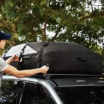 600D Oxford Cloth Car Luggage Bag Outdoor SUV Foldable Roof Bag - Image 5