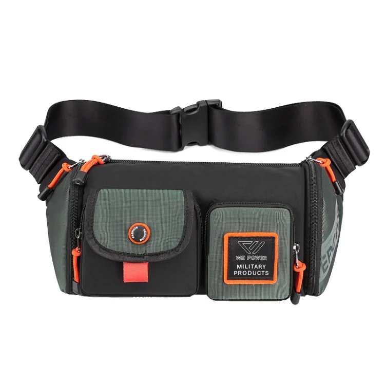 HAOSHUAI 5601 Men Leisure Waterproof Chest Bag Messenger Large Capacity Commute Bag