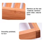 Bamboo Non-slip Bathtub Shelf Multifunctional Soaking Shelf - Image 3