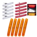 MK-224 10pcs 12-24V Truck Trailer 9LED Side Light Tail Lamp Signal Light - Image 2