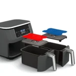 For NINJA DZ201 DZ401 Air Fryers 2pcs Silicone Pad Rectangular Liner - Image 3