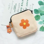 Sanitary Napkin Storage Bag Large Capacity Little Bag Canvas Simple Short Wallet