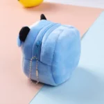 2pcs Children Cartoon Plush Three-dimensional Key Coin Purse - Image 4