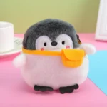 2pcs Cute Little Penguin Coin Purse Lipstick Data Cable Bag - Image 2