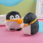 2pcs Cute Little Penguin Coin Purse Lipstick Data Cable Bag - Image 5