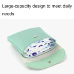 D9900 Simple Lipstick Bag PU Leather Sanitary Storage Bags - Image 5