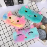 3pcs Laser Color Kitten Plush Student Stationery Pencil Case - Image 2