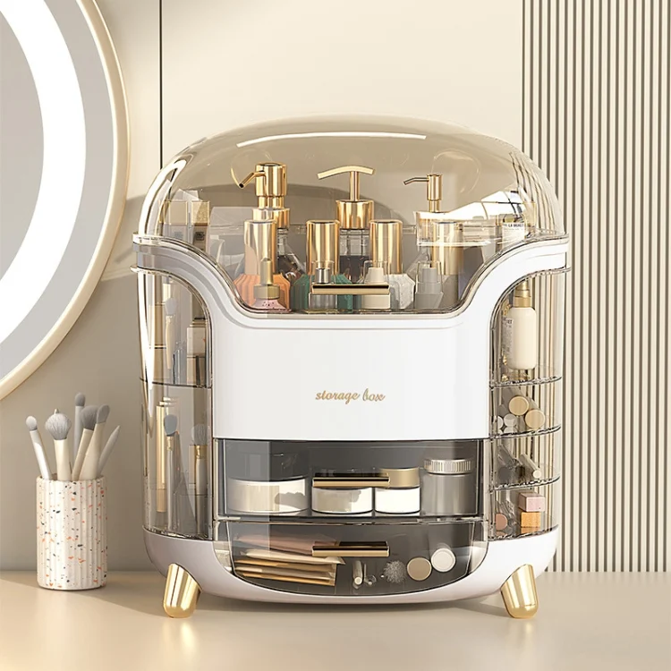 TBD0603213801A.webp Desktop Dressing Table Cosmetic Dustproof Storage Box - Image 1