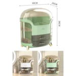 Desktop Dressing Table Cosmetic Dustproof Storage Box - Image 2