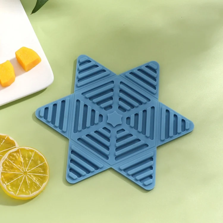 Folding Pot Cushion Silicon Tea Cup Insulation Pad House Table Non-slip Place Mats