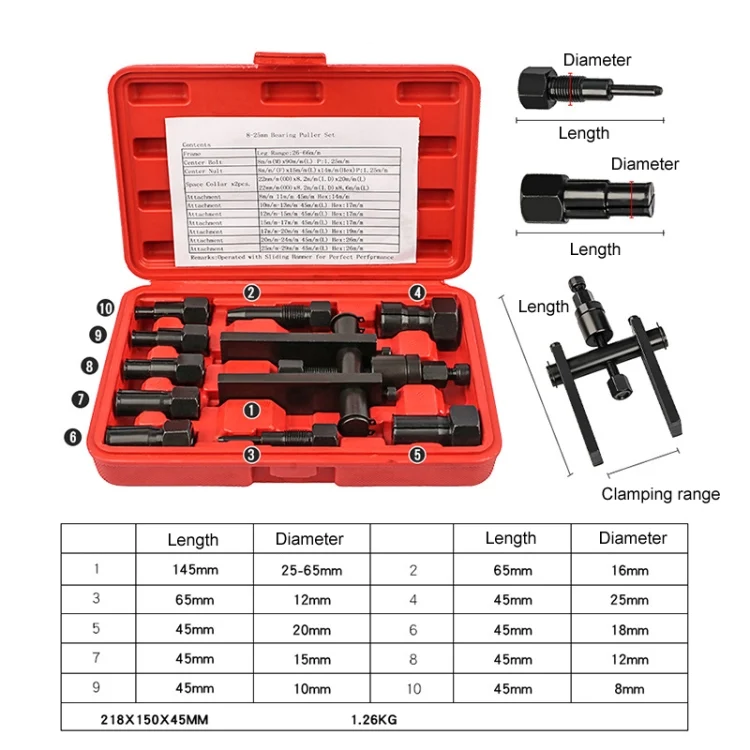 TBD06032239_3.webp Two Claw Motorcycle Bearing Removal Tool - Image 4