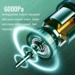 P02 Vehicles / Household High Power Large Suction Portable Wireless Handheld Vacuum Cleaner - Image 3